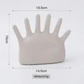 Soporte de joyería de palma blanca, soporte creativo para anillos de 510g para decorar - Soporte de Seis Dedos - Blanco