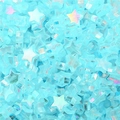 Iridescent blue star-shaped acrylic beads for DIY jewelry making and handmade crafts - Light Blue Star / 19g/Pack (Approx. 100pcs)