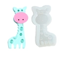 Moule en silicone girafe 3D pour gâteau fondant DIY et fabrication de bougies - Style Girafe Blanc (50-2949-D)