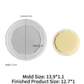 Silikonform für Oster-Kerzenhalter DIY, runde 13,9 cm Gießform für Bastelarbeiten - Runder Sockel