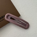 Matte morandi purple metal BB hair clip for women with premium frosted finish - Frosted Snap Clip-Mauve