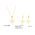 Golden S-shape Celtic knot jewelry set including pendant necklace and earrings - Set 5 (Necklace+Earrings) / Gold