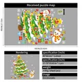 Christmas static window cling set featuring Santa Claus and reindeer, 45x60cm sheet size - Style YCSD027 (45*60cm)