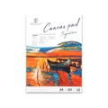 Professional A4 canvas paper pad 280g for acrylic and oil painting with 10 thick sheets - Canvas Pad A4