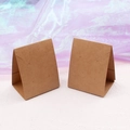 Vertikale Ohrring-Displaykarten aus braunem Kraftpapier für DIY-Schmuckverpackungen - Kraftpapierfarbe