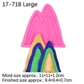 Moule en silicone rose en forme de montagne pour décoration de gâteaux et chocolat - 2# Grand Sommet / Rose