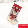 B1612B Snowflake Snowman Christmas Sock