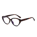 Retro cat-eye blue light blocking glasses with vintage tortoiseshell patterned frames - Tortoise