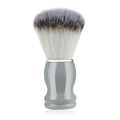Blaireau de rasage classique avec manche en résine grise et poils synthétiques dégradés - Brosse à barbe / Gris