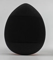 Mini drop-shaped fingertip makeup sponge in black with non-slip texture for concealer - Black