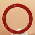 Red 3M VHB adhesive metal ring for MagSafe magnetic phone car mount and wireless charger - Silver 55*45*0.3 Heat Resistant with Text