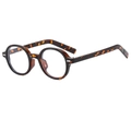 Retro tortoise shell oval sunglasses with classic frame and vintage fashion style - Tortoise Frame