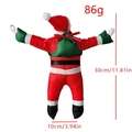 Plush Santa doll with green backpack for Christmas decor, 30cm height dimensions - 30cm / Light Ladder Accessory Santa