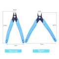 U-shaped nail clipper in sky blue with carbon steel blades and anti-slip handle - Rhinestone Removal Pliers