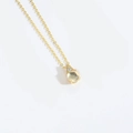 Collana a catena dorata con pendente in gemma gialla a goccia e dettagli in zirconi - Zirconia Goccia d'Acqua