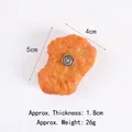 Realistic fried chicken nugget model, artificial food prop for display, size 5x4x1.8cm - Red - Chicken Nugget (Fridge Magnet)