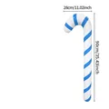 Inflatable candy cane prop with blue and white stripes for Christmas party decoration - Blue and White Candy Cane