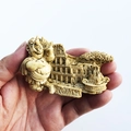 Handmade resin Italy travel souvenir magnet featuring the Rome Colosseum and Roma text - Colosseum Life