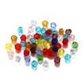 Colorful faceted bicone crystal glass beads for DIY jewelry and accessory making - 3mm / Multicolor