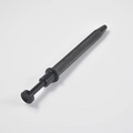 Matzwarte roestvrijstalen piercing-grijper met antislip gekartelde textuur voor precisie - 115mm / Zwart