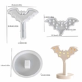 Silicone bat-shaped night light mold kit with BOO text for Halloween resin DIY crafts - Bat Silhouette Light (3-Piece Set)
