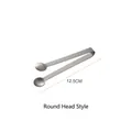 Nordic stainless steel sugar tongs with 12.5cm round head for ice and lemon - Round Head Style