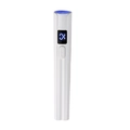 Lámpara de uñas UV portátil blanca con pantalla LED y diseño profesional minimalista - Recargable Blanco / Paquete Individual