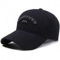 Berretto da baseball blu scuro in cotone con ricamo Quiver grigio 3D per esterni - Regolabile / Blu navy