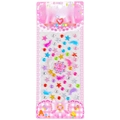 Colorful diamond crystal stickers for kids in star, dolphin, and flower shapes - Dolphin & Star Gems / 8.5×21cm