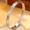 【161】silver Heart With Three Diamonds