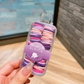 Pink and purple elastic hair ties set for girls in a clear branded storage box - 8# Purple Series