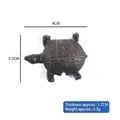 Μινιατούρα χελώνα PVC για διακόσμηση DIY, 4cm σκούρο καφέ μοντέλο θαλάσσιας χελώνας - Χελώνα - Επίπεδος Πάτος