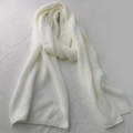 Weicher cremeweißer Strickschal für Herbst und Winter, minimalistischer einfarbiger Stil - Creme