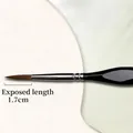 Single professional fine liner brush with 1.7cm tip for detailed art and watercolor painting - Black / #5 (triangle Side)