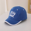 Detail of baby baseball cap with stay cool embroidery and breathable white eyelets - 48-52cm (2-6 Years) / Blue