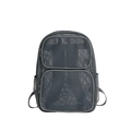 Atmungsaktiver dunkelgrauer Netzrucksack mit vielen Taschen für Reise und Sport - Grau