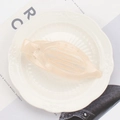 Elegant oval cutout hair claw clip in translucent apricot beige for women - 11.5cm / Jelly Pink