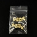 Two pairs of gold-plated heart-shaped earring lifters and backs in a clear package - 2 Pairs Gold (OPP Bag)