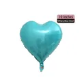 Tiffany blue heart-shaped 10-inch aluminum foil balloon for weddings and parties - 10-inch Heart Tiffany Blue