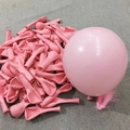 Pink macaron latex balloons shown in flat and inflated states for birthday party decor - Special Price Drop - 5-inch Mini Balloons (22 Pieces) Macaron Pink - A Must-have Choice