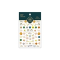 Autocollants ongles 5D avec smileys colorés et arcs-en-ciel au fini relief TS-1581 - TS-1581 Humeur Ensoleillée