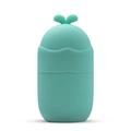 Mint green silicone facial ice roller with cute sprout design for morning depuffing - Rabbit Model - Olive Green