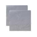 Two-piece set of black square DIY fine mesh mask inserts for Halloween fox cat masks - Black Small Mesh Cloth