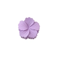 Lavender purple flower hair claw clip with matte finish and detailed petal texture - Purple