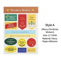 Christmas scrapbook stickers Set A, 11x15cm premium paper decals for holiday decor - Joyful Christmas Sticker A