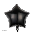 18 inch star shaped black foil balloon for wedding and party decoration - Five-pointed Star Black