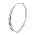 【183】silver Wrapped Mud Diamond Bracelet