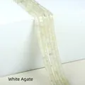 Strand of 2x4mm natural white agate flat beads for DIY jewelry making accessories - 2x4mm Spacer Beads (Approx. 150 Beads/Strand) / Agate