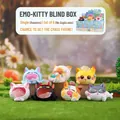 Funny cat series miniature blind box figures in various poses on garden display stand - M431 The Drama Queen Cat (6 In Total) / Full Set