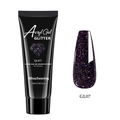 Misscheering 15ml dark purple nail extension gel with multi-color glitter flakes - Sequin Purple (GL07)